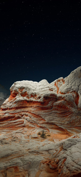 Desert Valley Night Official From Ios Stock Wallpaper