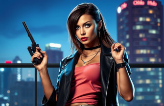 Girl With Gun Wallpaper