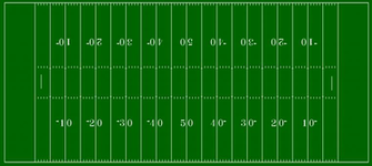 Football Field With Nfl Hash Marks By Chenglor55