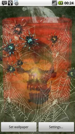 Bloody Spiders Live Wallpaper