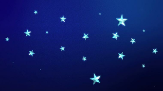 Looping Animation Of Twinkling Stars On A Midnight Blue