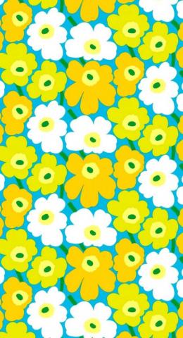 Marimekko Unikko iPhone Wallpaper Textiles Fabric