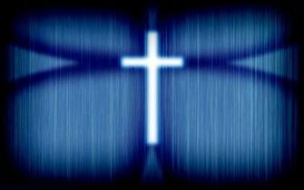 Glowing Cross Wallpaper Desktop HD