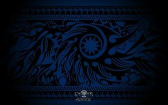 Blue Tribal Wallpaper