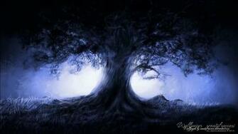 Midnight Tree Wallpaper Background