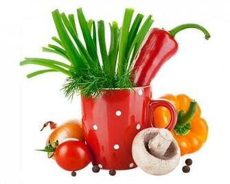 Wallpaper Onion Tomatoes Dill Mushrooms Food Pepper Vegetables White