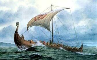 Ships Vikings Sail Ship Sails Wallpaper
