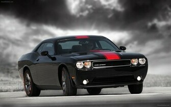 Dodge Challenger Rallye Redline Black Wallpaper