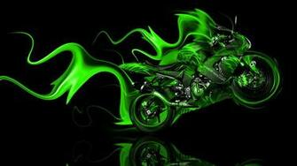 Green Flame Wallpaper