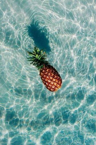 Aubriella Summers On Summertimee Pineapple Fruit Wallpaper