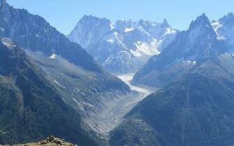 Beautiful Nature Landscape From Mont Blanc France