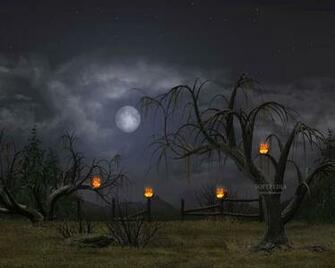 Halloween Night Screensaver This Is The Image Displayed By