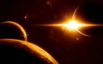 Outer Space Sunrise Desktop Pc And Mac Wallpaper