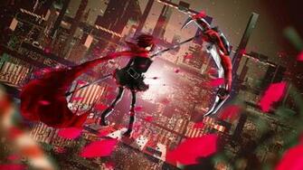 Ruby Rose Rwyb HD Wallpaper Death Scythe Scarf Buildings