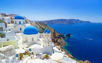 Greece Landscape Wallpaper Top
