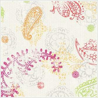 Paisley White Wallpaper Wall Sticker Outlet