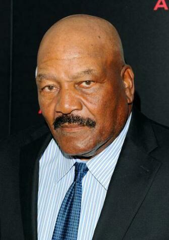Jim Brown Professional Football Player Attends Audi