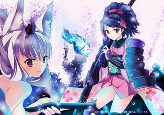 Animal Ears Momohime Oboro Muramasa Kongiku Wallpaper