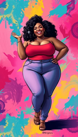 Fat Woman Wallpaper