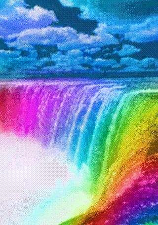 Men Rainbow Rapids Live Wallpaper Android Aplikasi