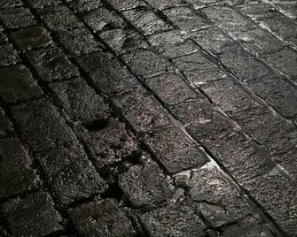 Wet Stone Street Wallpaper Stock Photos