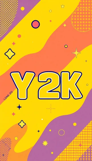 Yellow Y2k Wallpaper