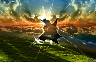Arte Pop Wallpaper Broken Glass