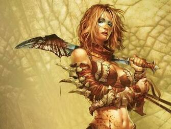 Cartoon Picture Fantasy Girl Wallpaper