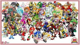 Sonic The Hedgehog Characters Names Brodogz 20th Anniversary
