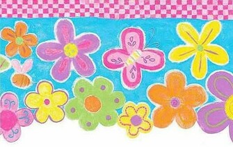 Flower Power Wallpaper Border Inc