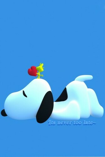 For iPhone Cartoons Wallpaper Snoopy And Woodstock