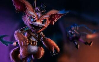 Gnar Jinx Fan Art League Of Legends Wallpaper