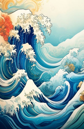 Japanese Wave Wallpaper