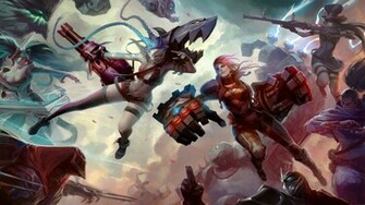 Jinx Vs Vi Fan Art League Of Legends Wallpaper