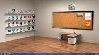 Desktop Bookshelf Wallpaper Creative