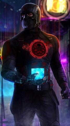 Captain America Hydra iPhone Wallpaper Marvel
