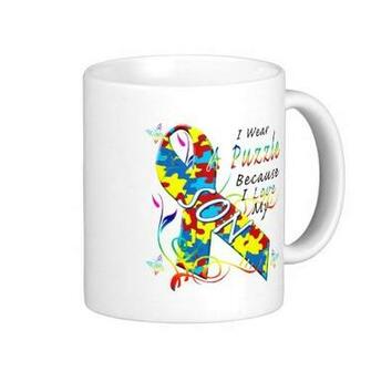 Wear A Puzzle Because I Love My Son Mug