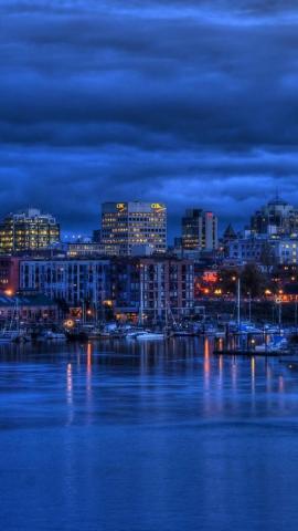 Victoria Night iPhone 5s Wallpaper