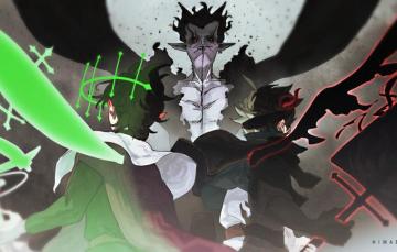 Wallpaper The Demon Fantasy Battle Black Clover Asta Yuno