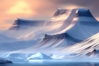 Winter Iceland Gorpcore Style Mountain Wallpaper Ai
