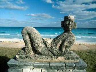 Chac Mool Cancun Mexico Wallpaper