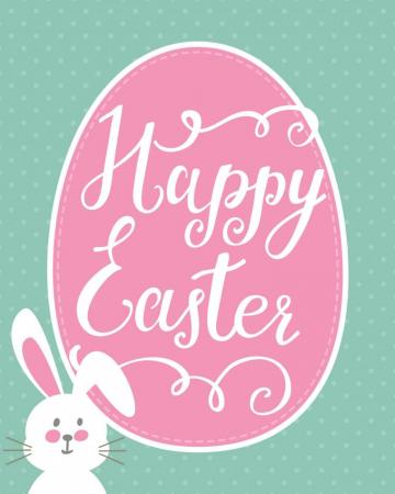 Happy Easter Bunny Printable Nest For Less