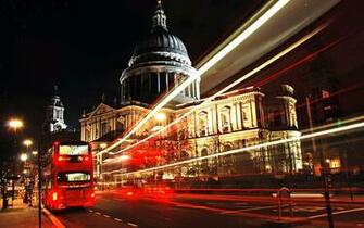 Wallpaper London City Bus Night Ultra HD 4k Background