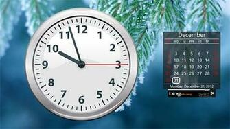 Date And Time When Open It Gives You A Large Analog Clock Calendar