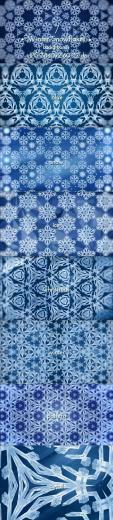 Winter Snowflakes Pattern Background Patterns Background