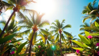 Tropical Preppy Summer Wallpaper