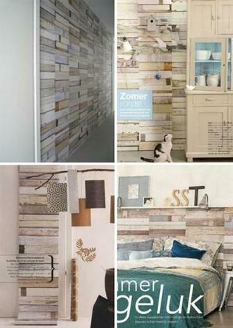 Old Pattern New Paper Vintage Scrap Wood Wallpaper