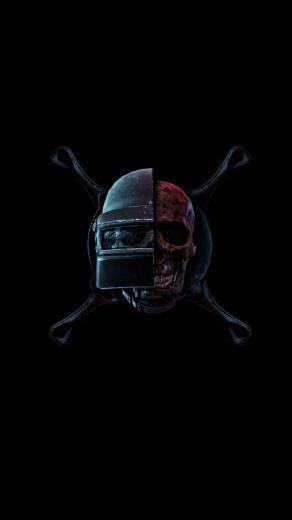 Pubg Helmet Art iPhone Wallpaper Seni Tengkorak Penembak Jitu