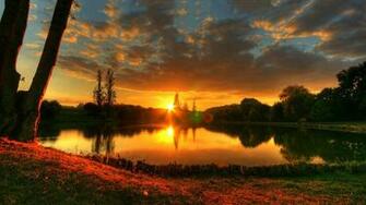 Lake Sunset Wallpaper