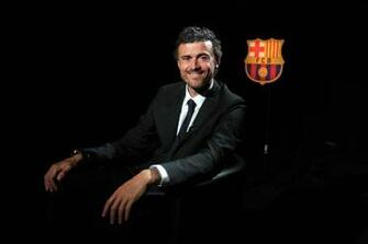 Luis Enrique Barca Coach Wide Desktop HD Wallpaper